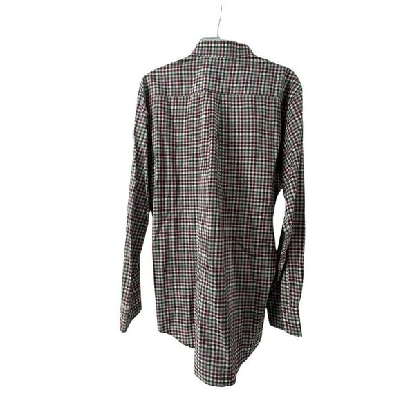 Peter Millar Long Sleeve Plaid Button Down Shirt Mens Size M Pink Red Green Top - Picture 4 of 5